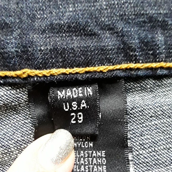 BEBE women dark blue jeans size 29 - Picture 6 of 6